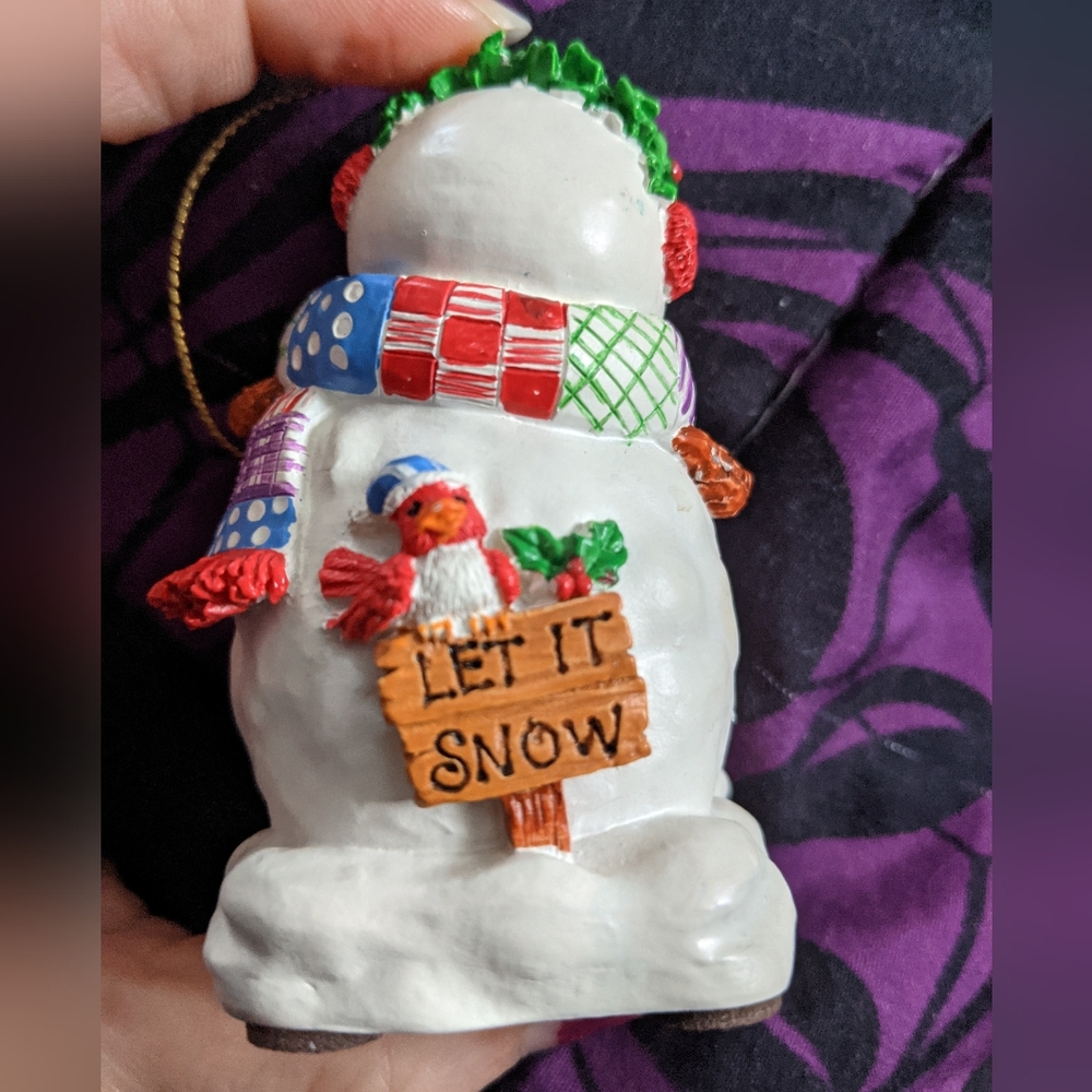 Snowman Ornament in a Tin - Picture 5 of 12